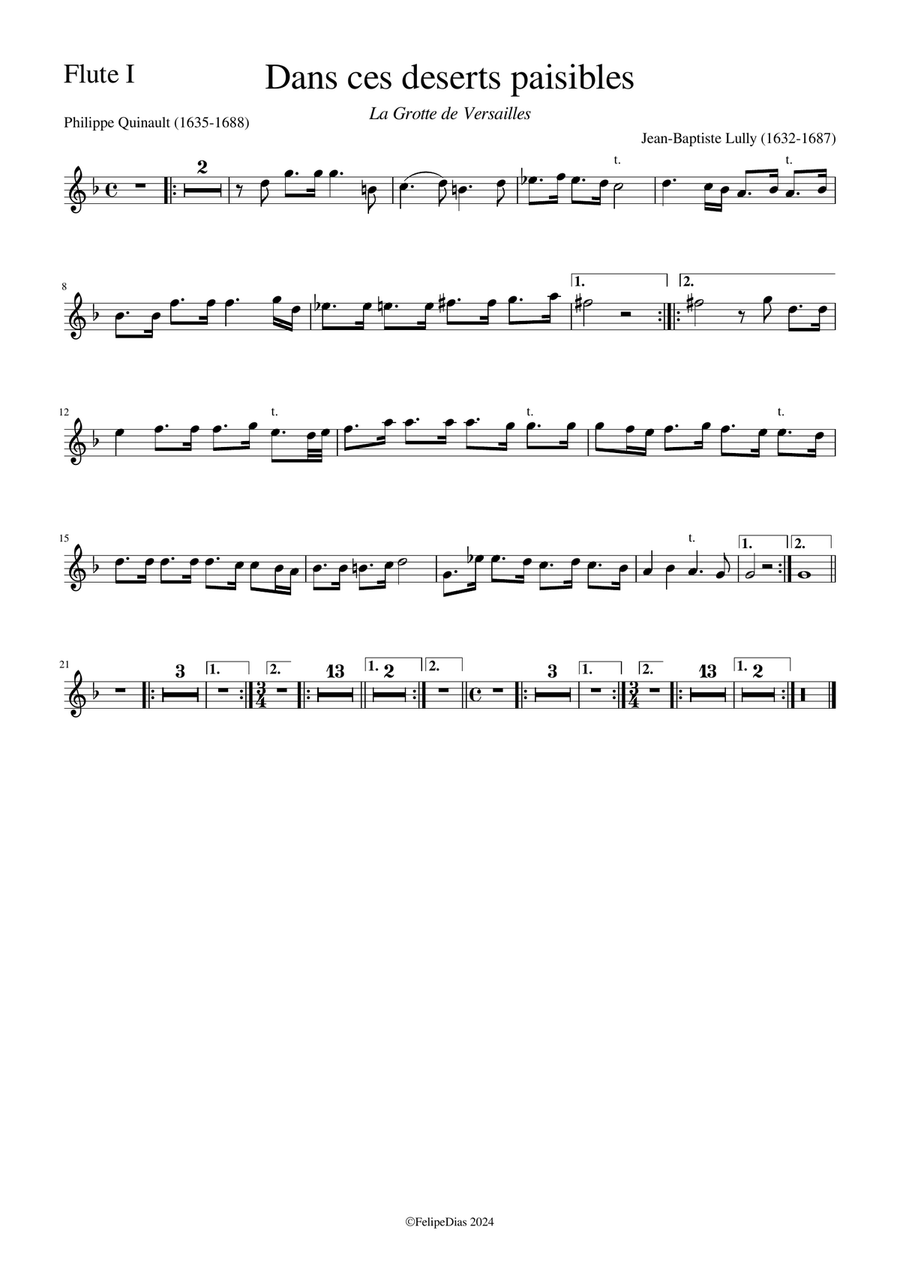 Dans ces deserts paisibles (Récit d'Iris) Small Ensemble scores gallery preview page 4