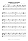 E Major Picking Pattern