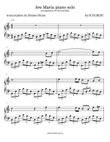 Ave Maria Piano Solo