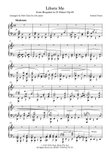 Libera Me from Faure Requiem in D Minor Op.48 Arranged for Solo Piano