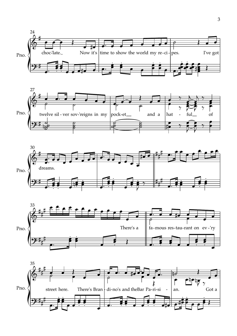 A Hatful Of Dreams A Hatful Of Dreams Piano, Vocal scores gallery preview page 3