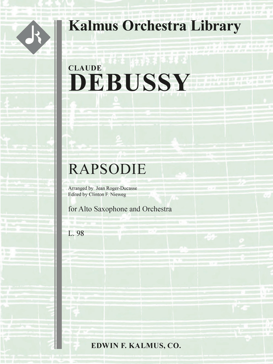 Rapsodie for Saxophone and Orchestra, L. 98 Full Orchestra scores gallery preview page 1