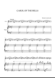 Mykola Leontovych - Carol of The Bells (for Violin and Piano) mini preview