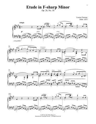Etude In F-Sharp Minor, Op. 26, No. 10