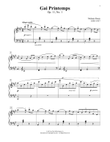 Gai Printemps, Op. 11, No. 1