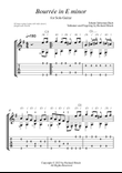 Bourrée in E MInor
