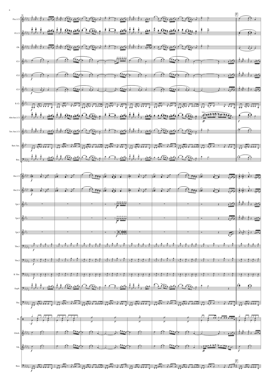 Never Gonna Give You Up Never Gonna Give You Up Concert Band scores gallery preview page 6