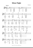Silent Night - Lead Sheet (D Major) mini preview