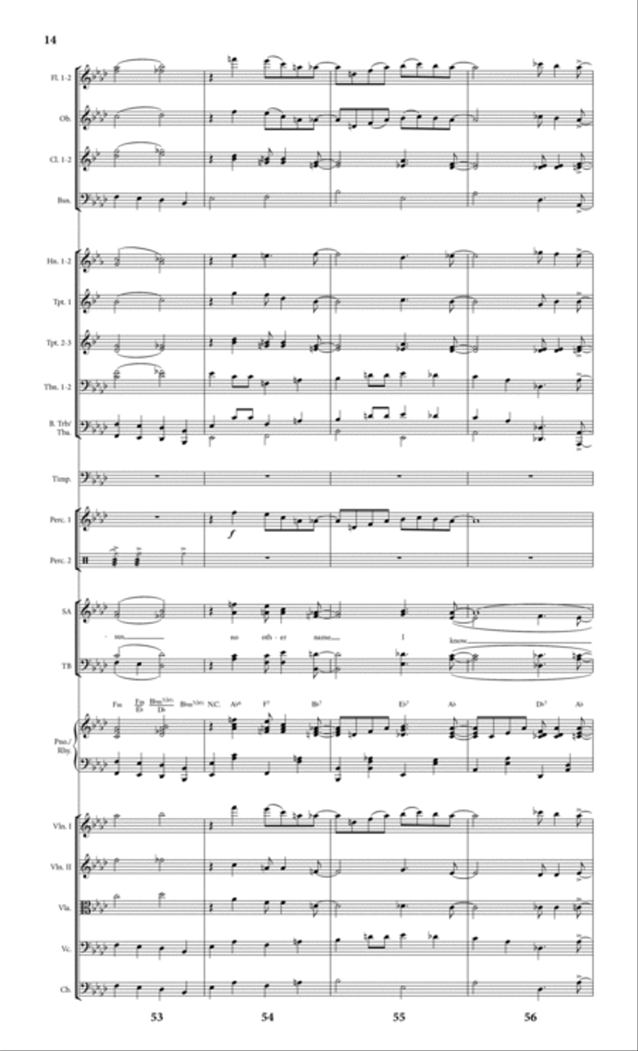 Bless That Wonderful Name (arr. Michael Ware) - Full Score Choir scores gallery preview page 14