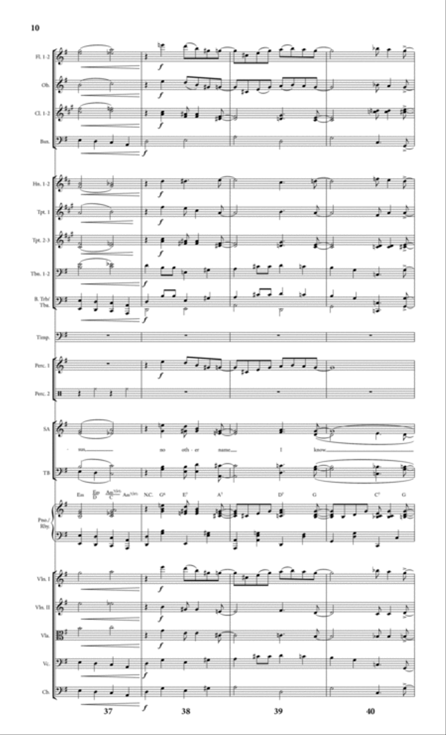 Bless That Wonderful Name (arr. Michael Ware) - Full Score Choir scores gallery preview page 10