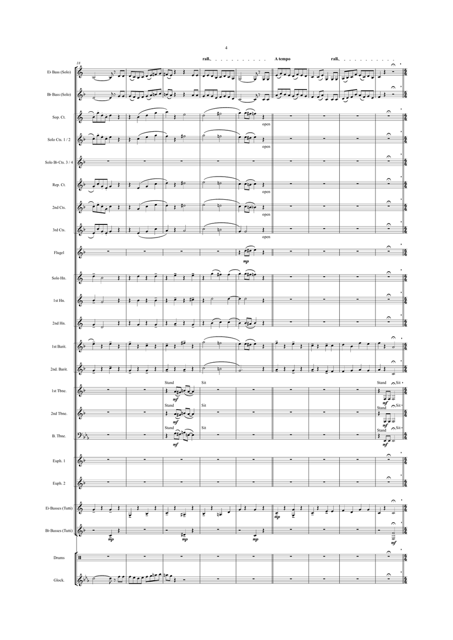 A Policeman's Lot Is Not A Happy One (The Pirates of Penzance) Brass Band scores gallery preview page 4