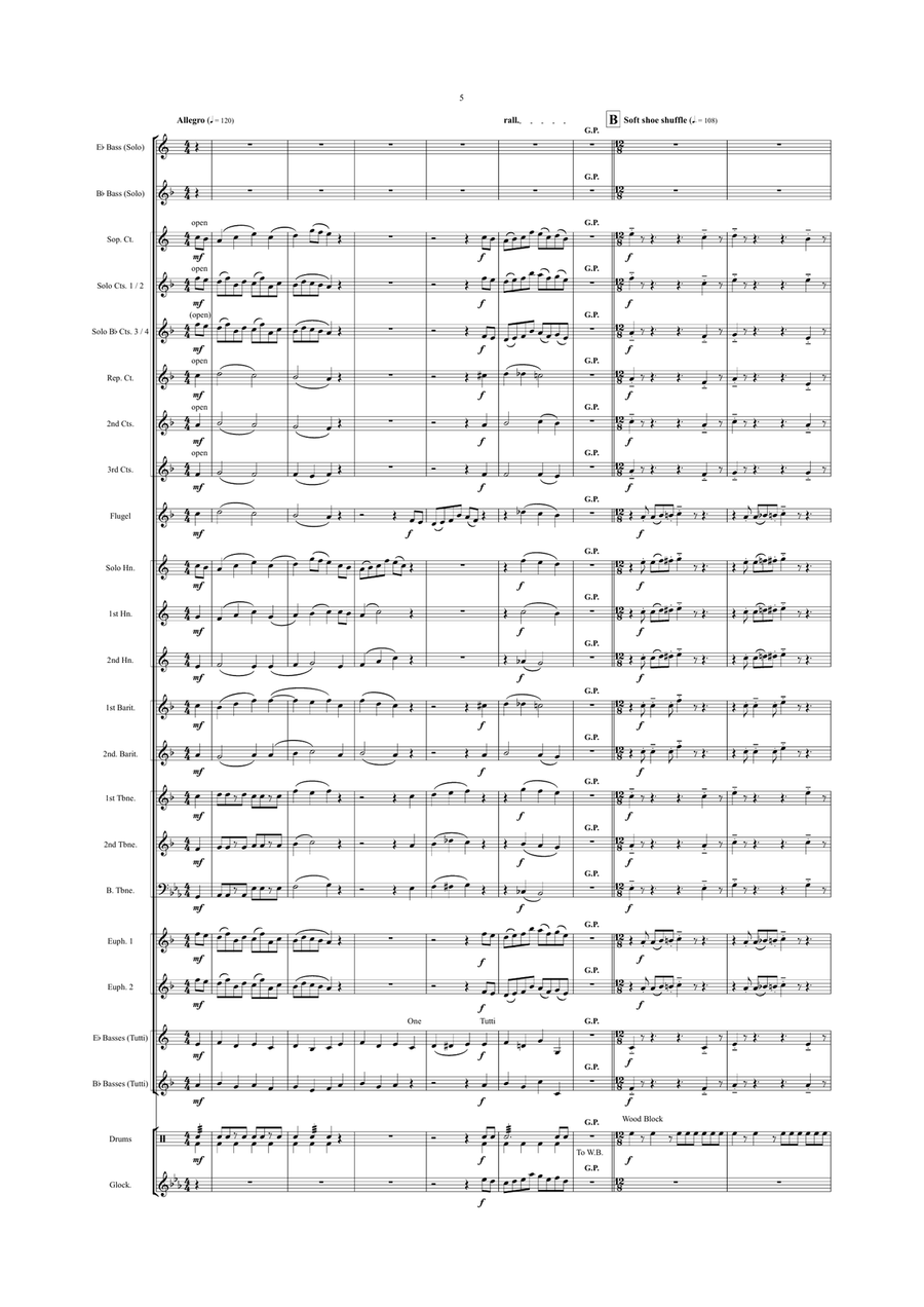 A Policeman's Lot Is Not A Happy One (The Pirates of Penzance) Brass Band scores gallery preview page 5