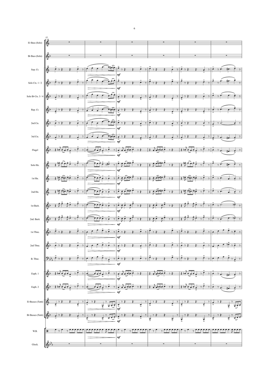 A Policeman's Lot Is Not A Happy One (The Pirates of Penzance) Brass Band scores gallery preview page 6