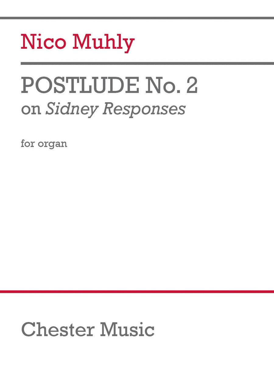 Postlude No. 2 on Sidney Responses Organ scores gallery preview page 1