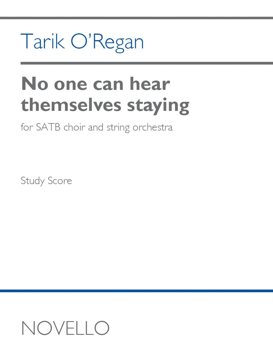 No One Can Hear Themselves Staying Mixed Choir scores gallery preview page 1