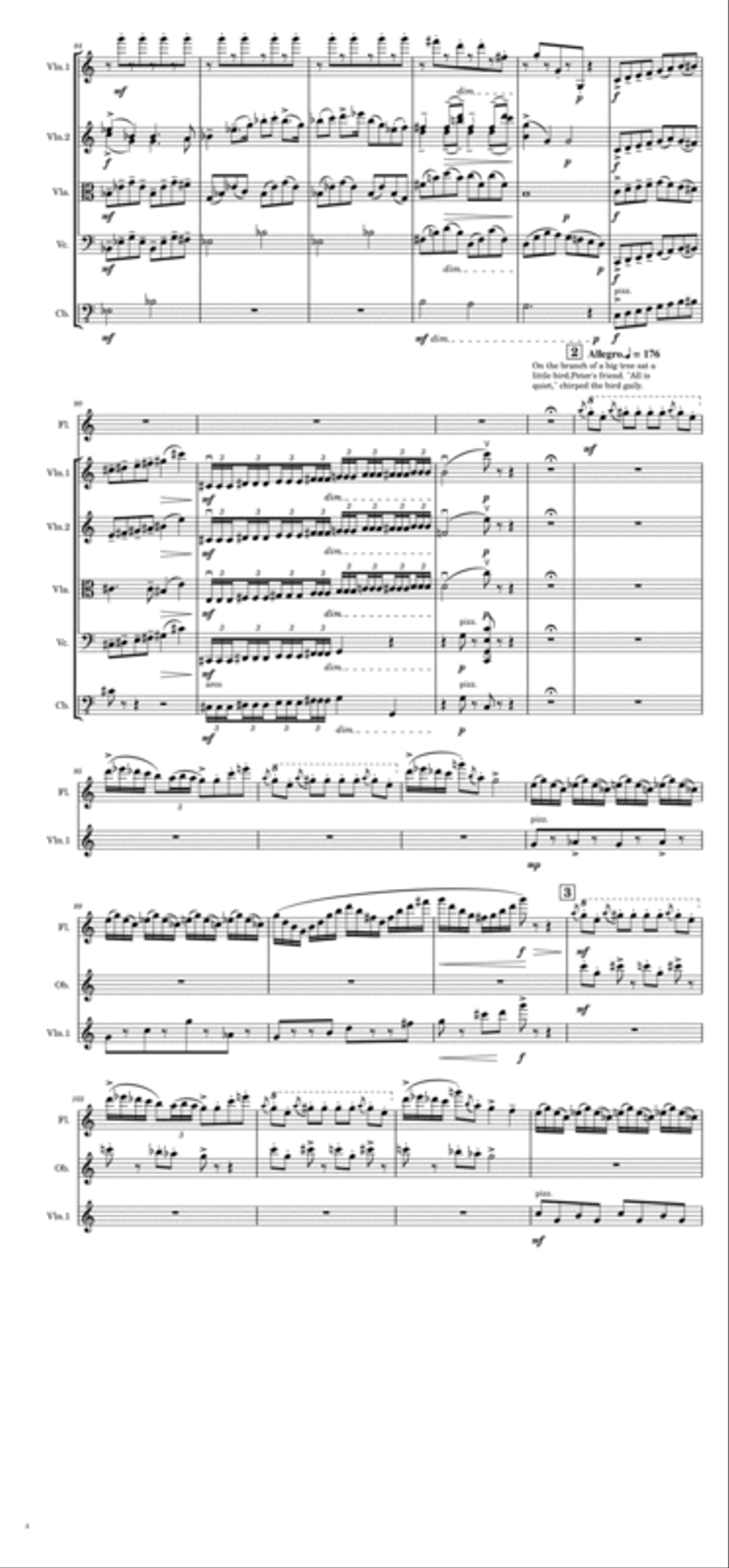 Sergei Prokofiev - Peter and the Wolf, Op.67 - For Symphony Orchestra Full Score Full Orchestra scores gallery preview page 4