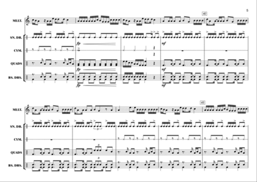 Con Calma Percussion Ensemble scores gallery preview page 6