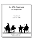As With Gladness - String Quartet mini preview