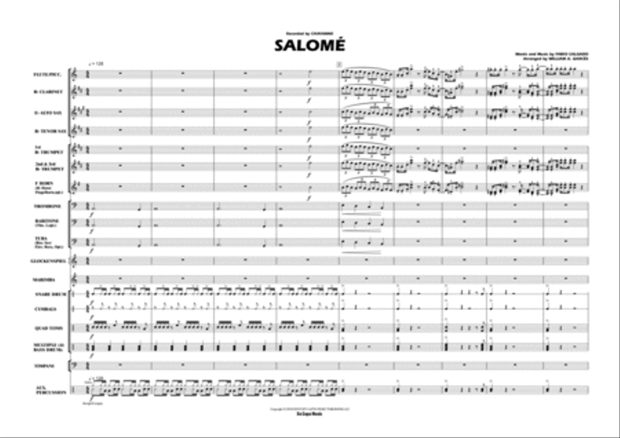 Salome Marching Band scores gallery preview page 2