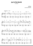 Joy to the World (easy piano in Bb major – with chords)