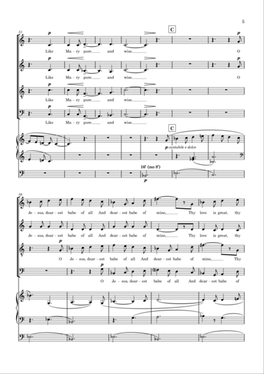 The Cradle The Cradle 4-Part scores gallery preview page 5
