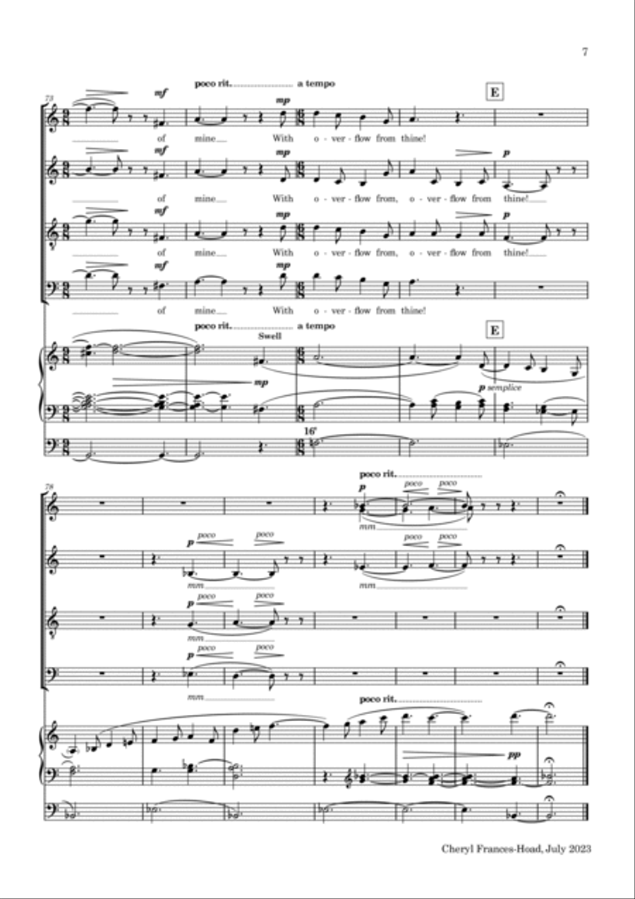 The Cradle The Cradle 4-Part scores gallery preview page 7