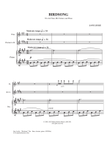 BIRDSONG - Trio for Flute, Clarinet, Piano - by Jane Leslie