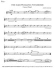 THE SLEEPWALKING WANDERER - Full score & Parts