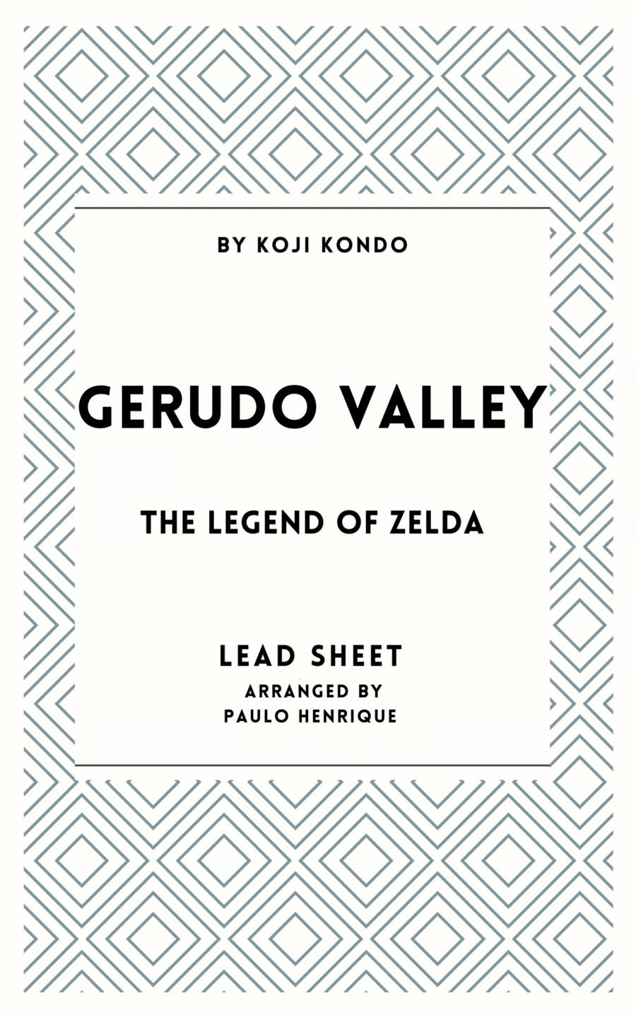 Gerudo Valley Piano scores gallery preview page 1