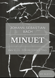 Minuet - BWV 812/5 - For Recorder Trio mini preview