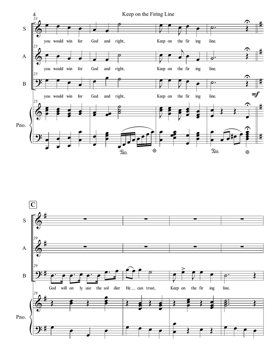 Keep on the Firing Line 3-Part scores gallery preview page 4