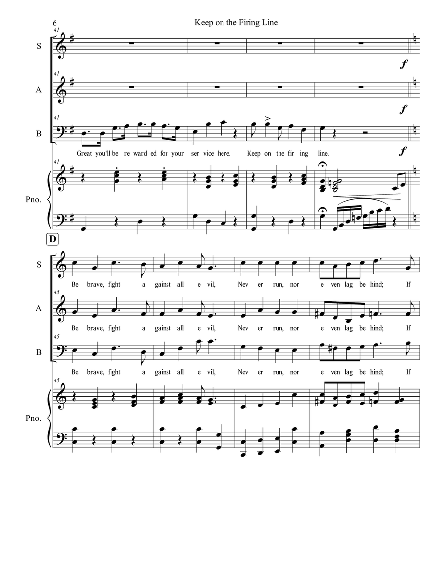 Keep on the Firing Line 3-Part scores gallery preview page 6