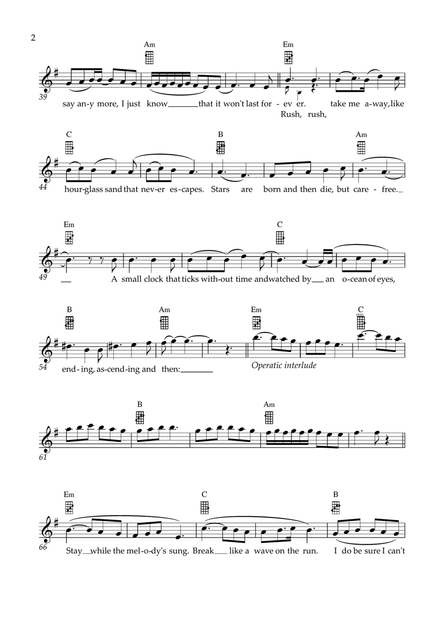 Forever For Now Piano scores gallery preview page 2