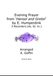 Evening Prayer recorder trio (descant, treble, tenor)
