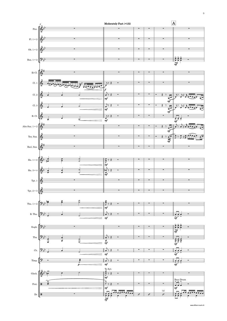 Rasputin Rasputin Concert Band scores gallery preview page 6
