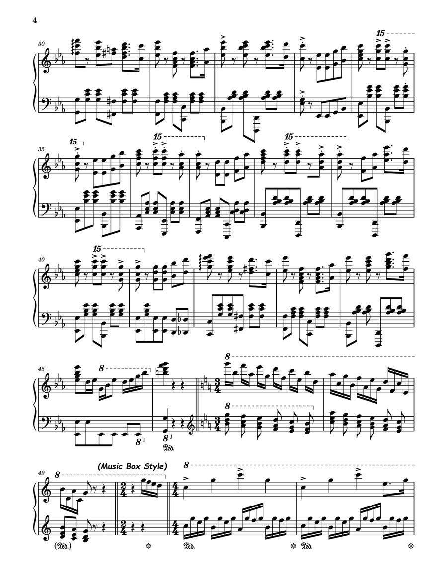 Mack The Knife Piano Solo scores gallery preview page 4