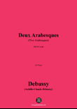 Debussy-Two Arabesques(Deux Arabesques),CD 74;L.66 mini preview