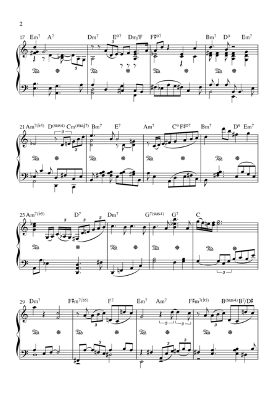 Alfie Piano Solo scores gallery preview page 2
