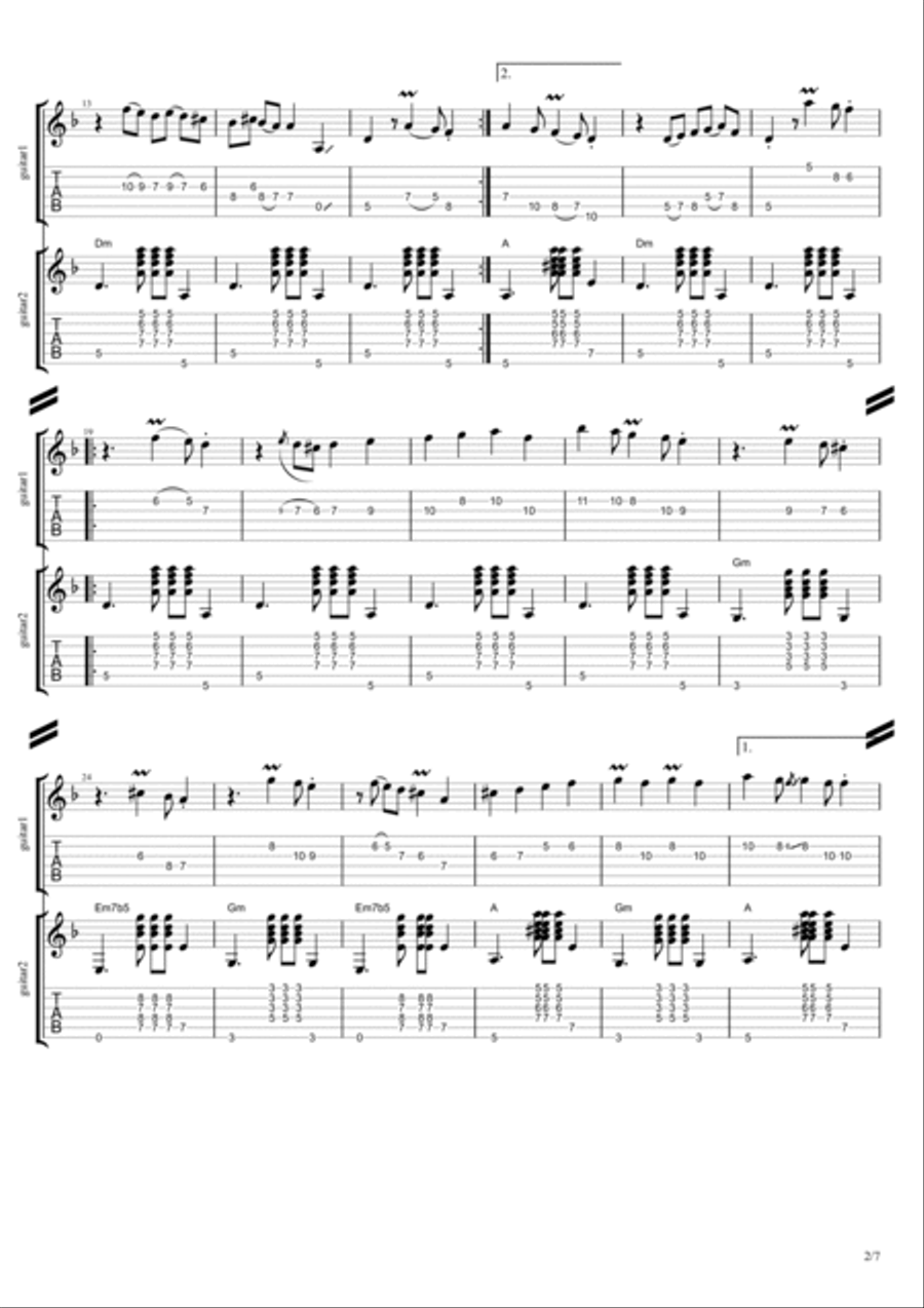Ya Rayah Acoustic Guitar scores gallery preview page 2