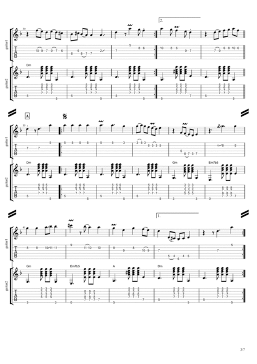 Ya Rayah Acoustic Guitar scores gallery preview page 3