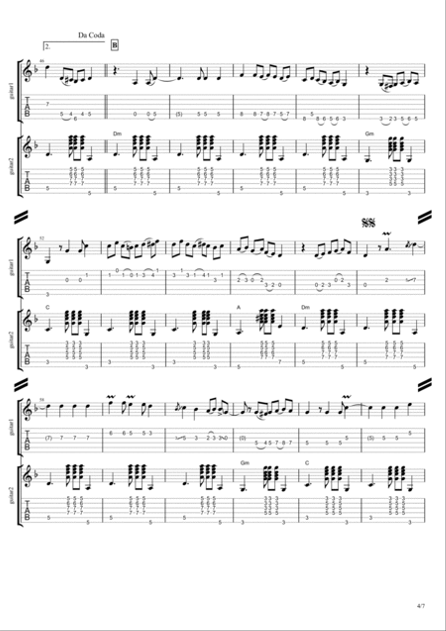 Ya Rayah Acoustic Guitar scores gallery preview page 4