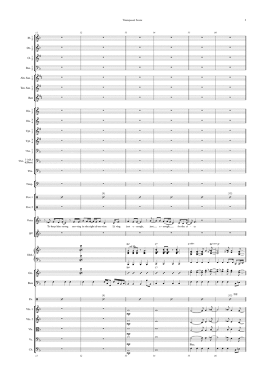 Living For The City Full Orchestra scores gallery preview page 3