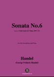 Handel-Sonata No.6,for Alto Saxophone and Piano