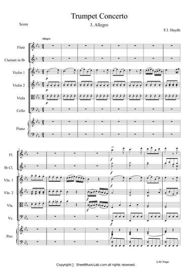Trumpet Concerto 3. Allegro