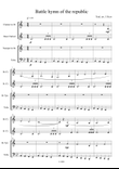 Battle hymn of the republic - arranged for clarinet, bass clarinet, trumpet and tuba