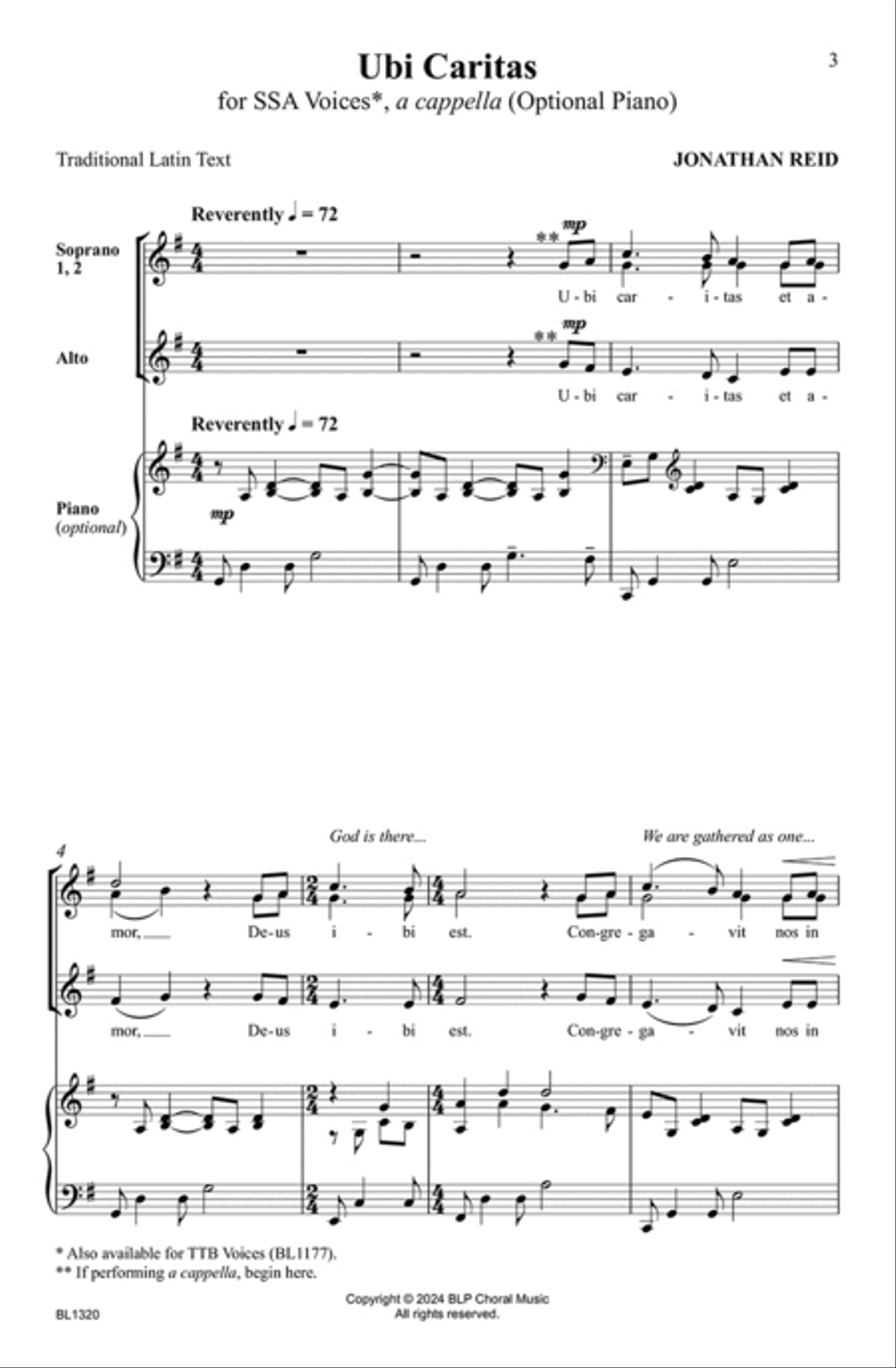 Ubi Caritas Ubi Caritas SSA scores gallery preview page 2