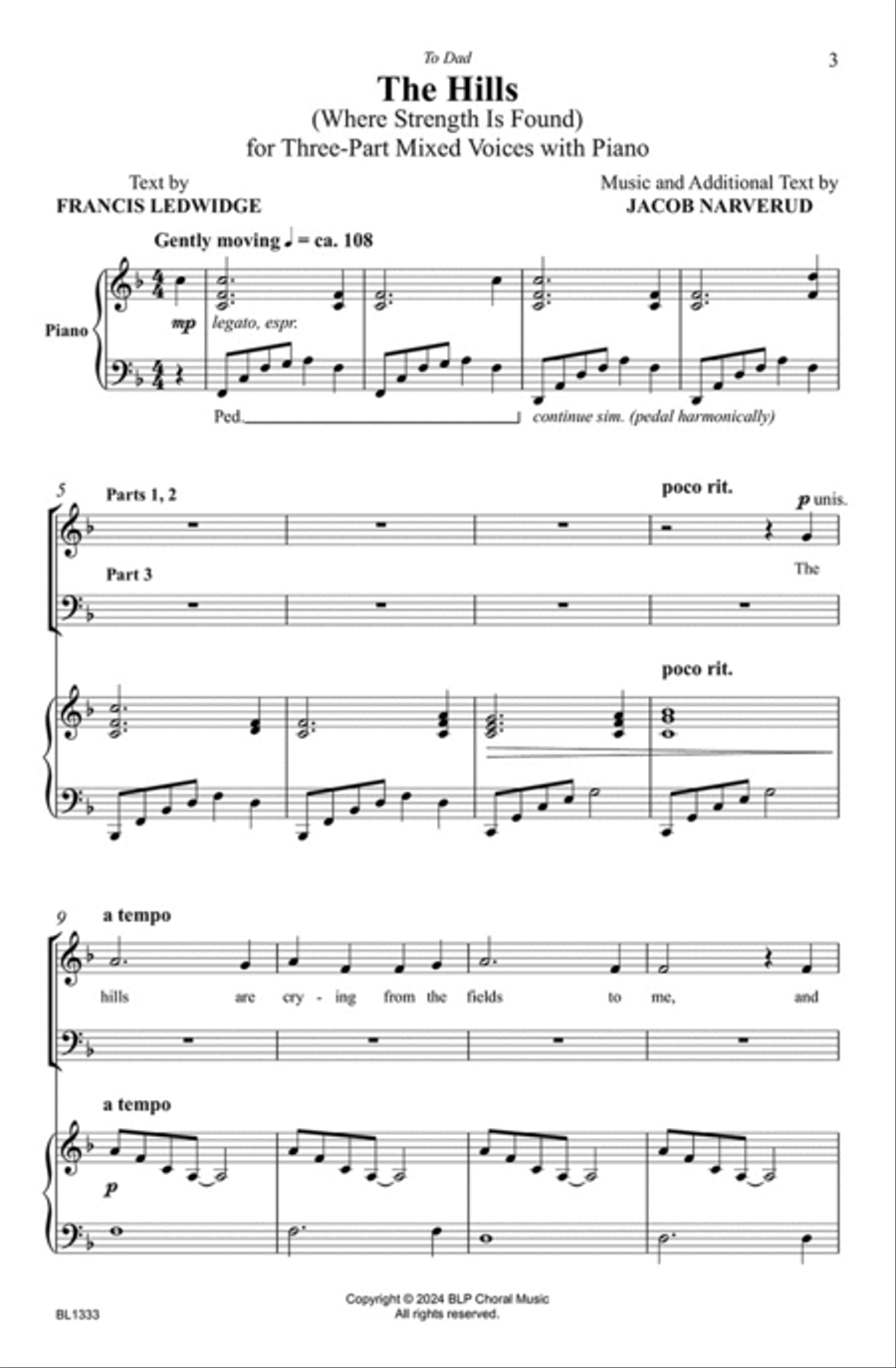 The Hills Choir scores gallery preview page 2