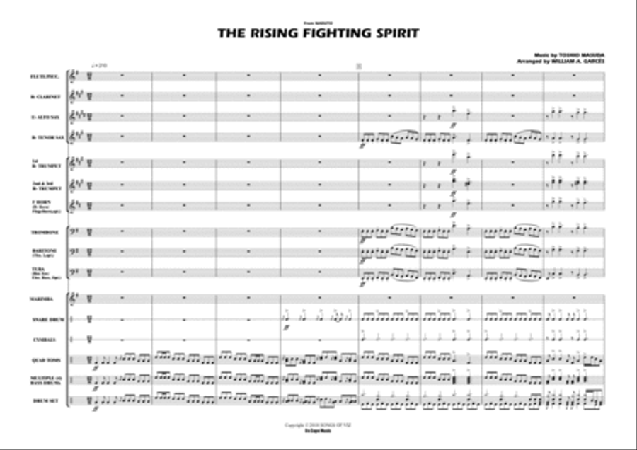 The Rising Fighting Spirit Marching Band scores gallery preview page 2