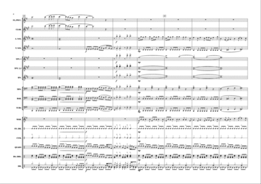 The Rising Fighting Spirit Marching Band scores gallery preview page 5