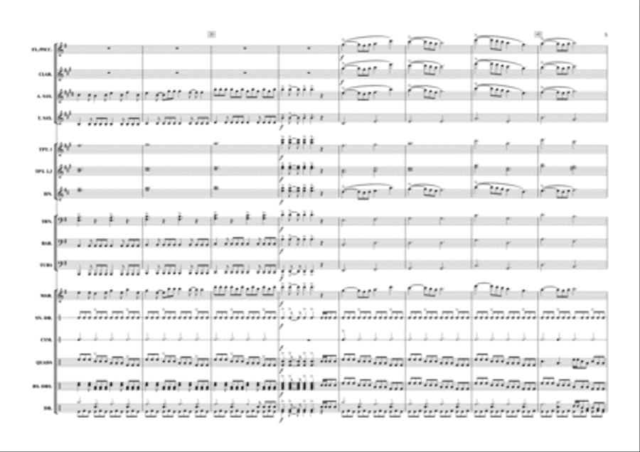 The Rising Fighting Spirit Marching Band scores gallery preview page 6